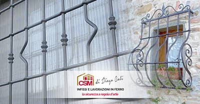 Grate in ferro stilizzate: le lavorazioni artigianali CSM Infissi