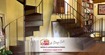 CSM Infissi propone scale da arredo per interni ed esterni di diversi materiali.