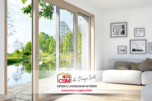 CSM Infissi realizza vetrate panoramiche che danno migliori perfomance e più luminosità agli ambienti.