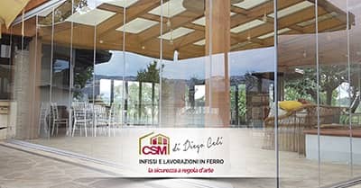 Vetrate panoramiche amovibili di CSM Infissi