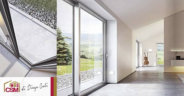 Infissi in alluminio per vetrate