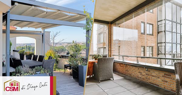 La differenza tra pergotenda e veranda